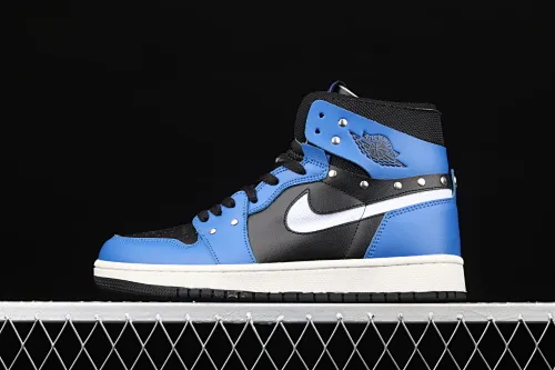 All categories Air Jordan Jordan series basketball shoes Air Jordan 1 High Z version Air Jordan 1 Zoom Comfort SE "Hyper Royal" AJ1 Joe 1 metal rivets black and blue CZ1360-401